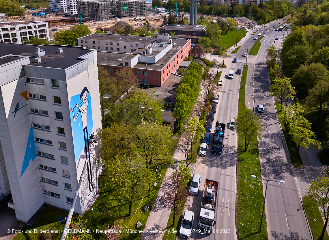 04.05.2023 - Graffiti am Karl-Marx-Ring 75 in Neuperlach